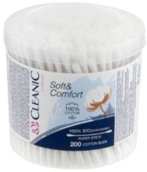 Betisoare igienice Cleanic Soft & Confort 200 buc 