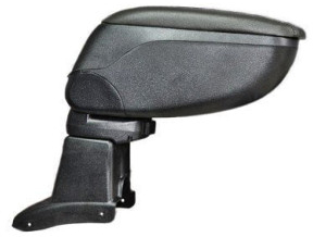 Cotiera Auto din Piele Ecologica Neagra cu Spatiu de Depozitare Compatibila cu Dacia Logan 2004-2012 