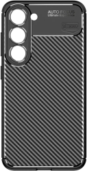 Husa pentru Samsung A25 Silicon antisoc Carbon Fiber AutoFocus cu decupaje camere Neagra 