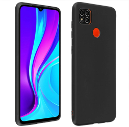 Husa pentru Xiaomi Redmi 9C - Silicon TPU gel suprafata mata subtire Gekko iSlim - Neagra 