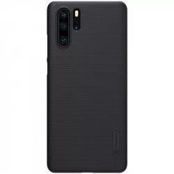 Husa protectie spate din plastic texturat negru pentru Huawei P30 Pro - Nillkin Frosted Shield 