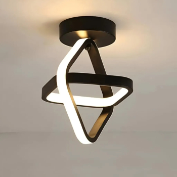 Lustra LED Cubus 13W Lumina Rece/Calda/Neutra Negru Acril 