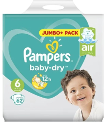Scutece-chilotel Pampers baby dry marimea 6 13-18 kg 62 buc