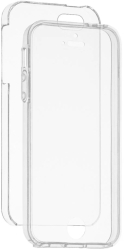 Husa 360 pentru iPhone 12 - Fata+Spate 2 in 1 silicon si plastic Full Body - Transparenta iShield 