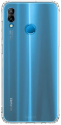 Husa antisoc Huawei P20 Lite - transparenta Airbags Tech silicon ultraslim colturi protectie banda grip si protectie camere - iShield 