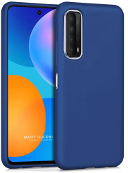 Husa compatibila Huawei P Smart 2021 - silicon ultraslim suprafata mata Blue Navy - iShield 