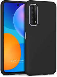 Husa compatibila Huawei P Smart 2021 - silicon ultraslim suprafata mata Neagra - iShield 