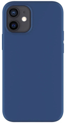Husa iProtect pentru iPhone 12 - silicon Soft Touch iShield Blue