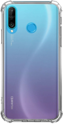 Husa iShield pentru Huawei P30 Lite tip Bumper din silicon colturi Antisoc spate dur din plastic Anti Drop Transparenta 