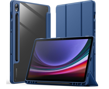 Husa JETech pentru Samsung Galaxy Tab S9 de 11 inchi cu suport pentru stilou S Pen albastru - RESIGILAT