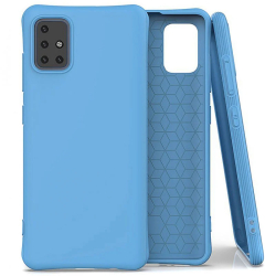 Husa pentru Samsung A51 A515 - Silicon gel soft iShield Tech - Blue