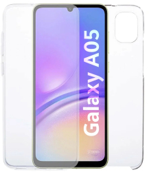 Husa pentru Samsung Galaxy A05 integrala Full Body protectie Fata si Spate din silicon si plastic Hard Shell 360 Transparenta 