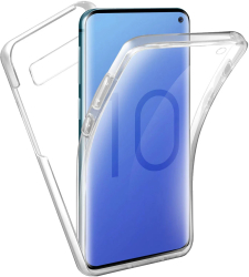 Husa pentru Samsung S10 Plus G975 - Full Body Gekko 360 Fata+Spate - silicon+plastic TRANSPARENTA 