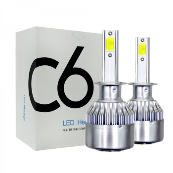 Set 2 Becuri Auto LED h7 36w/3800 lumeni 6000k