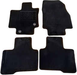 Set 4 Covorase Auto Stil Mocheta din Material Moale si Flexibil Compatibile cu Toyota Highlander 2021- Prezent Culoare Negru 