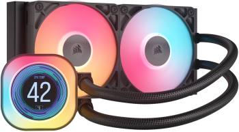 Cooler procesor Corsair iCUE LINK TITAN RX LCD AIO 240mm RGB racire cu lichid negru 