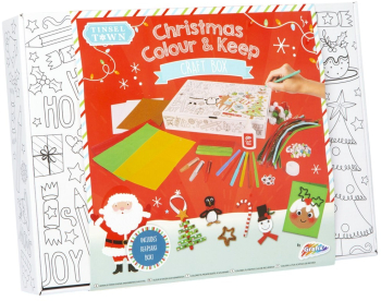 Cutie de colorat si artizanat de Craciun Tinsel Twin Grafix R01-1502 