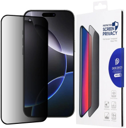 Folie pentru iPhone 16 Pro Max - Dux Ducis Tempered Glass Privacy - Black 