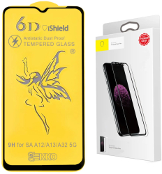Folie pentru Samsung Galaxy A32 5G protectie ecran Tempered Glass Full Cover cu contur negru 6D Fairy Transparenta 