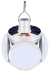 Lampa solara tip bulb 45 LED-uri rezistenta la apa 