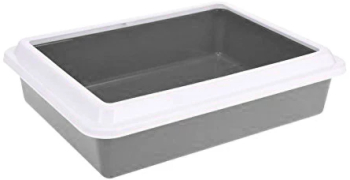 Litiera pentru pisici Excellent Houseware polipropilena 43x33x11 cm antracit 
