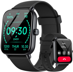 Smartwatch Poro 89 49 mm Fitness Tracker Heart Rate SpO2 110+Sports