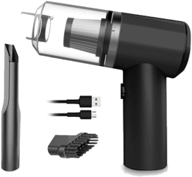 Aspirator auto Fara fir 2in1 120 W Cu Lumina LED Negru 