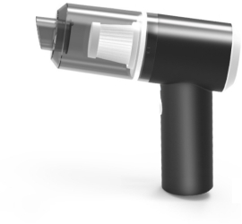 Aspirator auto wireless puternic 100W filtru HEPA incarcare USB-C compact usor negru 