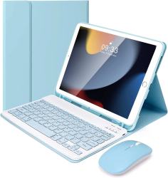 Husa cu tastatura si mouse Wireless Bluetooth pentru tableta Huawei MatePad 11 2023 11Inch Sigloo Blue 