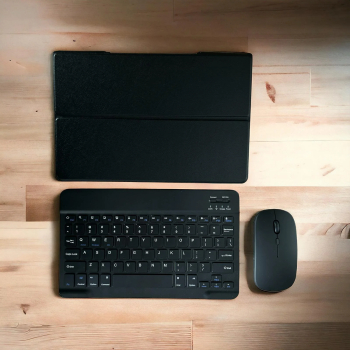 Husa cu tastatura si mouse Wireless Bluetooth pentru tableta Lenovo Yoga Tab 11 YT-J706F 11 inch Sigloo Black 