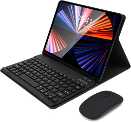 Husa cu tastatura si mouse Wireless Bluetooth pentru tableta Xiaomi Pad 6 Pad 6 Pro 11 inch Sigloo Black 
