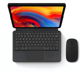 Husa cu tastatura si mouse Wireless Bluetooth Sigloo compatibila cu tableta Xiaomi Mi Pad 5 Mi Pad 5 Pro Negru 