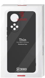 Husa pentru Huawei Nova 9 silicon Matt Case Soft Touch cu micro-fibra la interior Gekko X-Level Neagra 