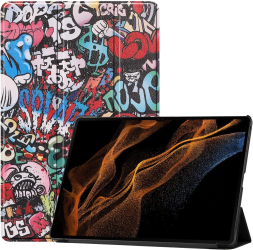 Husa pentru Samsung Galaxy Tab S10 Ultra S9 Ultra S8 Ultra Ultra-Light/Slim tip stand sleep/wake-up slot stylus Smart Cover model Graf 