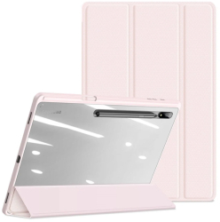 Husa pentru tableta Samsung Galaxy Tab S8+ S7 FE S7+ Sigloo suport Smart Pen Dux Ducis Toby Pink 