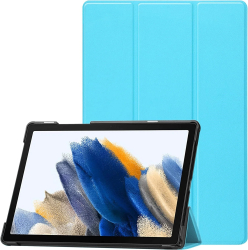 Husa Slim pentru Samsung Galaxy Tab S10 Ultra S9 Ultra S8 Ultra 14.6 inch Smart Cover Trifold model Light Blue Sigloo 