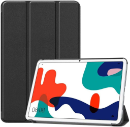 Husa Slim Sigloo Smart Cover Trifold pentru tableta Huawei MatePad 10.4 diagonala 10.4 inch model Simple Black 