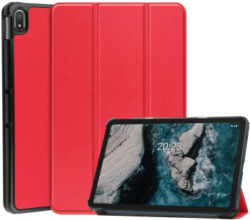 Husa Slim Sigloo Smart Cover Trifold pentru tableta Samsung Galaxy Tab S6 Lite/P610 2022 10.4inch model Simple Red 