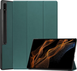 Husa tableta Samsung Galaxy Tab S10 Ultra S9 Ultra S8 Ultra 14.6 inch Ultra-Light Smart Cover sleep/wake-up slot stylus model Pine Gree 