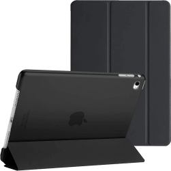 Husa Ultraslim Sigloo Smart Cover Trifold din PU rezistent la socuri pentru tableta iPad 2021/2020/2019 10.2 Inch Black 