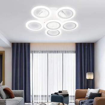 Lustra LED cu Telecomanda Boeme 50W Dimabila Alb 