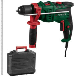 Masina de gaurit cu percutie bormasina Parkside 750W 3000 rpm Cuplu maxim de 10Nm Mandrina rapida 