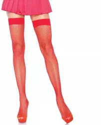 Prinde Pestele - Ciorapi Sexy Tip Plasa Rosii Marime Universala 