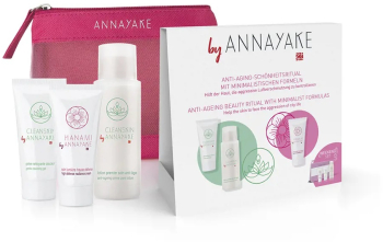 Set gel de curatare faciala 30 ml + lotiune faciala anti-imbatranire 50 ml + crema faciala hidratanta 30 ml Annayake Hanami