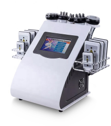 Aparat cosmetic profesional 6 in 1 cavitatie 40KHz lipolaser vacuum multipolar RF KIM 8 