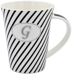 Cana din potelan personalizata cu litera & G& 