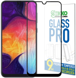 Folie pentru Huawei Y6 2019 - MAGIC 6D Tempered Glass Full Glue protectie ecran transparenta cu margini negre usor curbate 