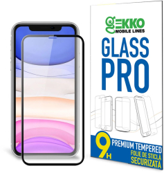 Folie sticla pentru iPhone XS - Geam protectie Tempered Glass - Full Glue 6D Tehnology - Gekko Mobile 