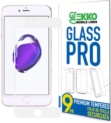 Folie sticla pentru iPhone 7 - Geam protectie Tempered Glass - Full Glue 6D Tehnology ALBA - Gekko Mobile 