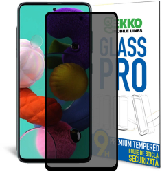 Folie sticla Privacy compatibila Samsung Galaxy A51 - Protectie ecran AntiSpy Tempered Glass 6D Tehnology - Gekko Mobile 